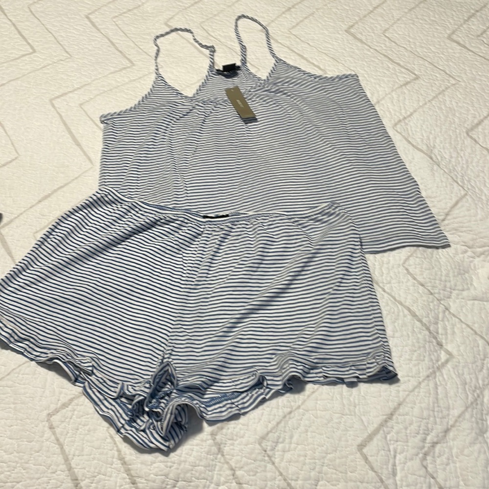NWT J. Crew Lounge or Pajama Shorts & Tank Top Set M Medium